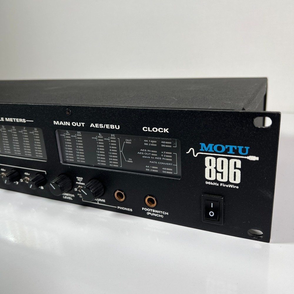 MOTU 896 Firewire 96Khz Audio Interface 24 Bit Analog Input * Made In USA