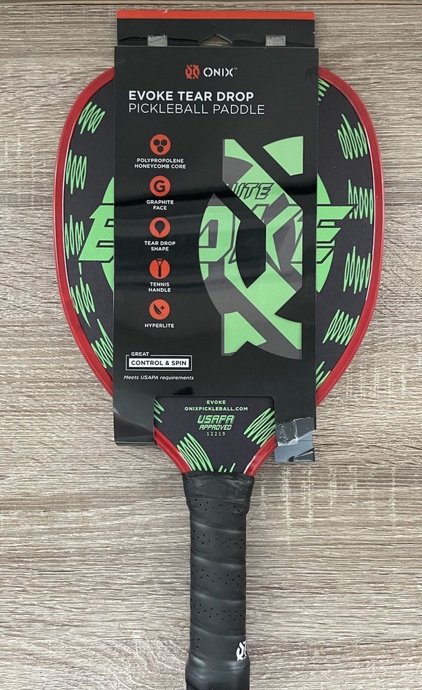 Onix Hyperlite Evoke Tear Drop Pickleball Paddle Graphite/Polypropolene