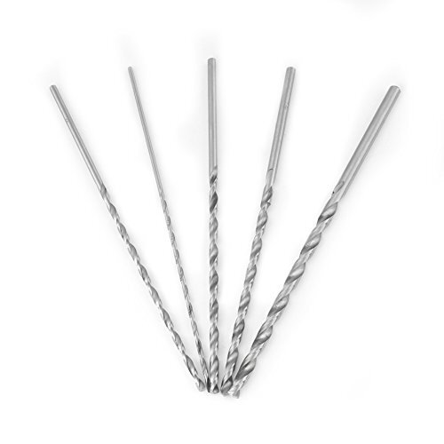 5 Different Sizes Extra Long High-Speed Steel Drill Bits Long Shank Drill Bit...