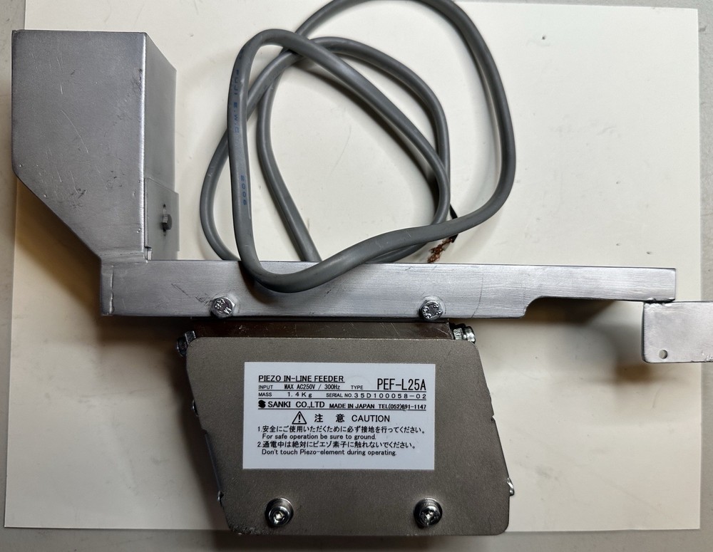 Sanki Piezo In-Line Feeder PEF-L25A Process Engineering Equipment