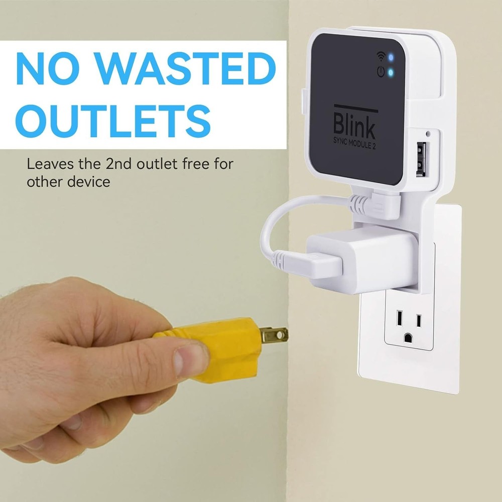 Outlet Wall Mount for Blink Sync Module 2, Mount Bracket Holder for Blink Out...