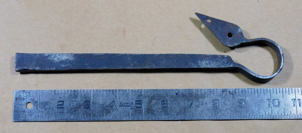 antique wrought iron thumb latch bar