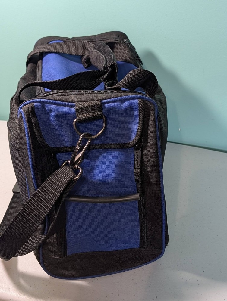 Ebonite Bowling Ball Bag Black & Blue Shoulder Strap
