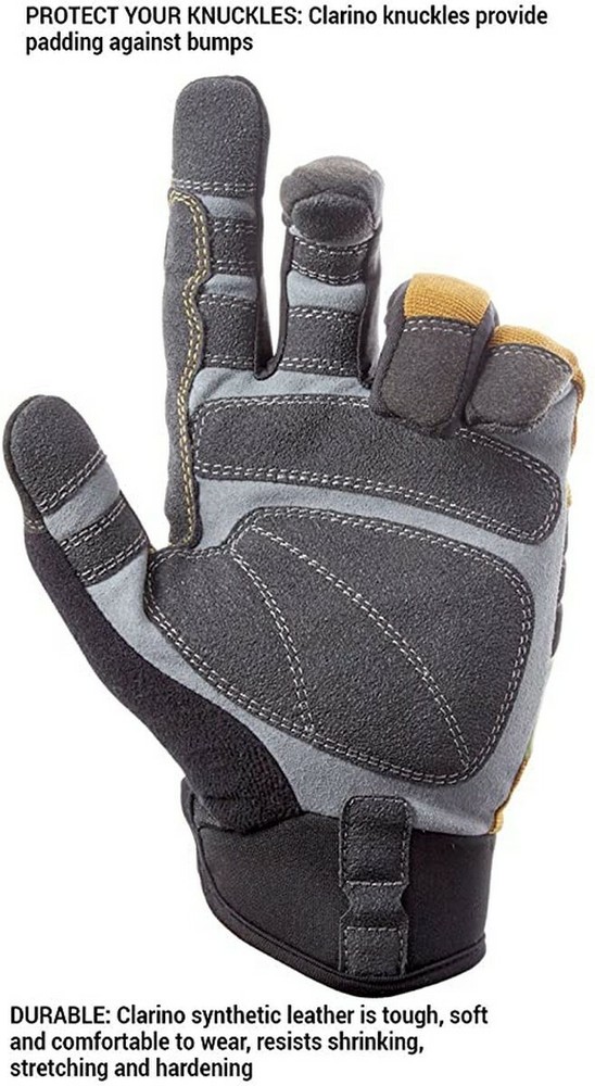 CLC Custom Leathercraft 160L Contractor XtraCoverage Flexible Handle Work Gloves