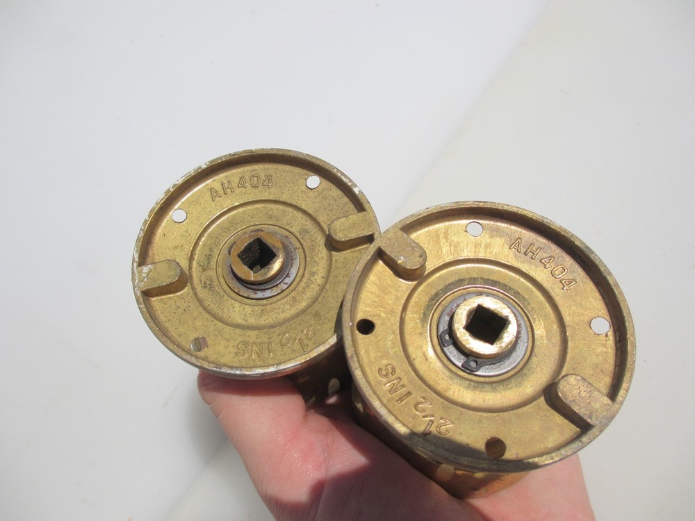 Large Vintage Brass Door Knobs Handles Plates Old Retro