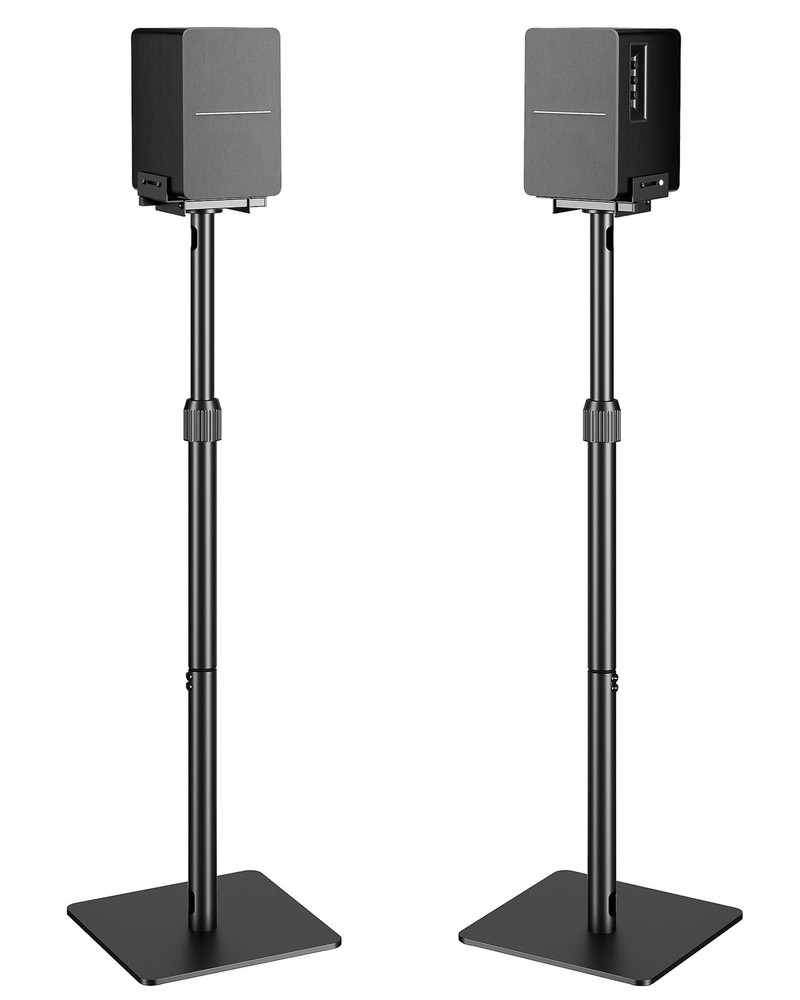 Height-Adjustable Speaker Stands Pair,11LBS Capacity,Height Adjustable from 3...