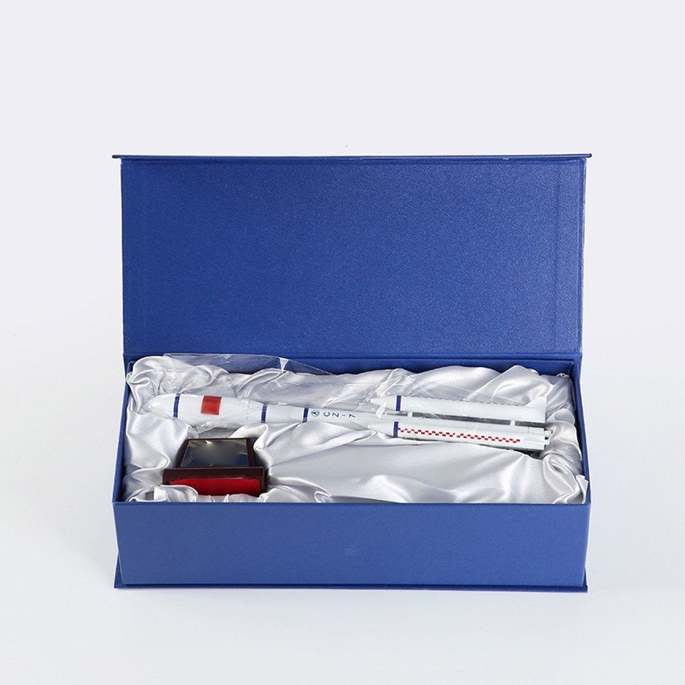 1:200 38CM CZ-7 Long March 7 Rocket Model Simulation Alloy Space Rocket Model