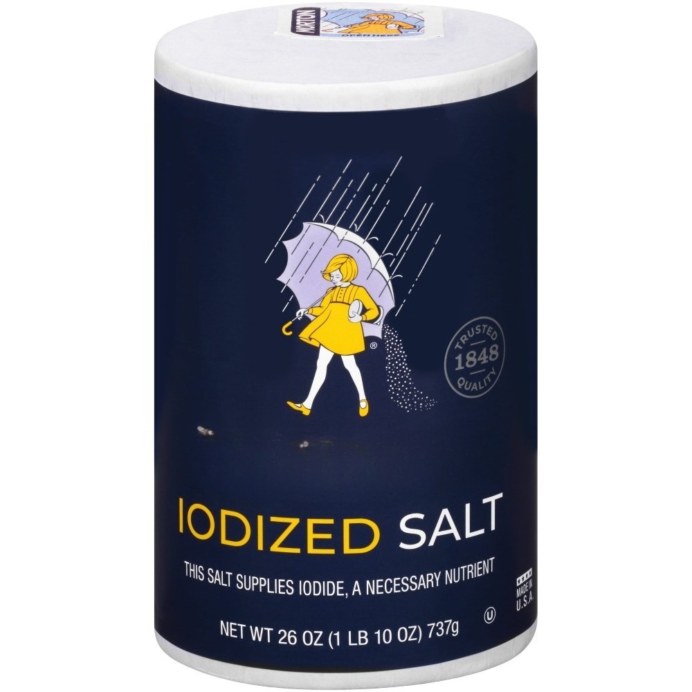 (12 pack) Iodized Salt, 26 oz