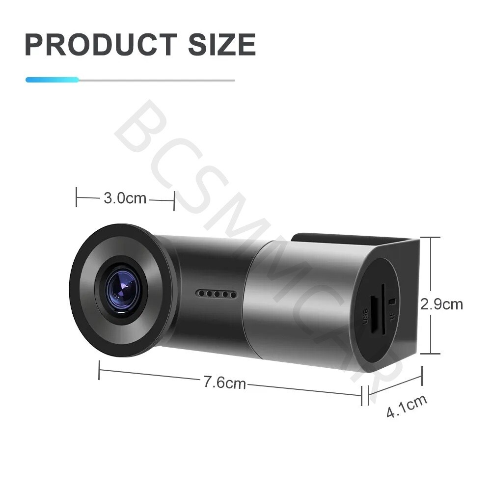 Wifi Hidden Car Dash Cam DVR Full HD Dash Mini Camera Video Recorder G-Sensor