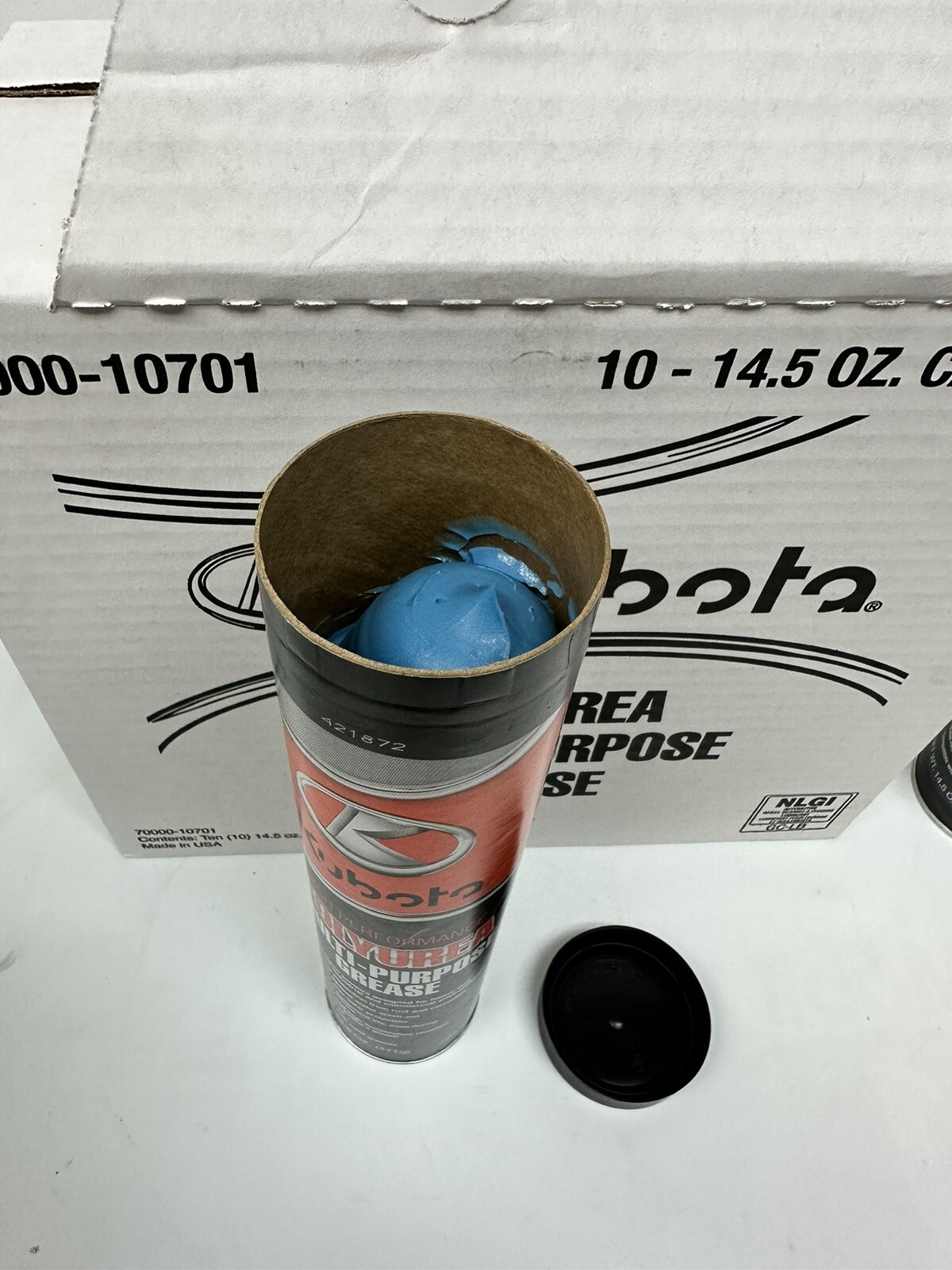 Kubota Polyurea Multi-Purpose Grease NLGI #2, 10 ct, 14.5 oz. cartridges
