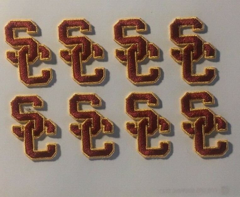 USC patch Trojans patch iron or sew on usc embroidered usc patch 8 sc patches
