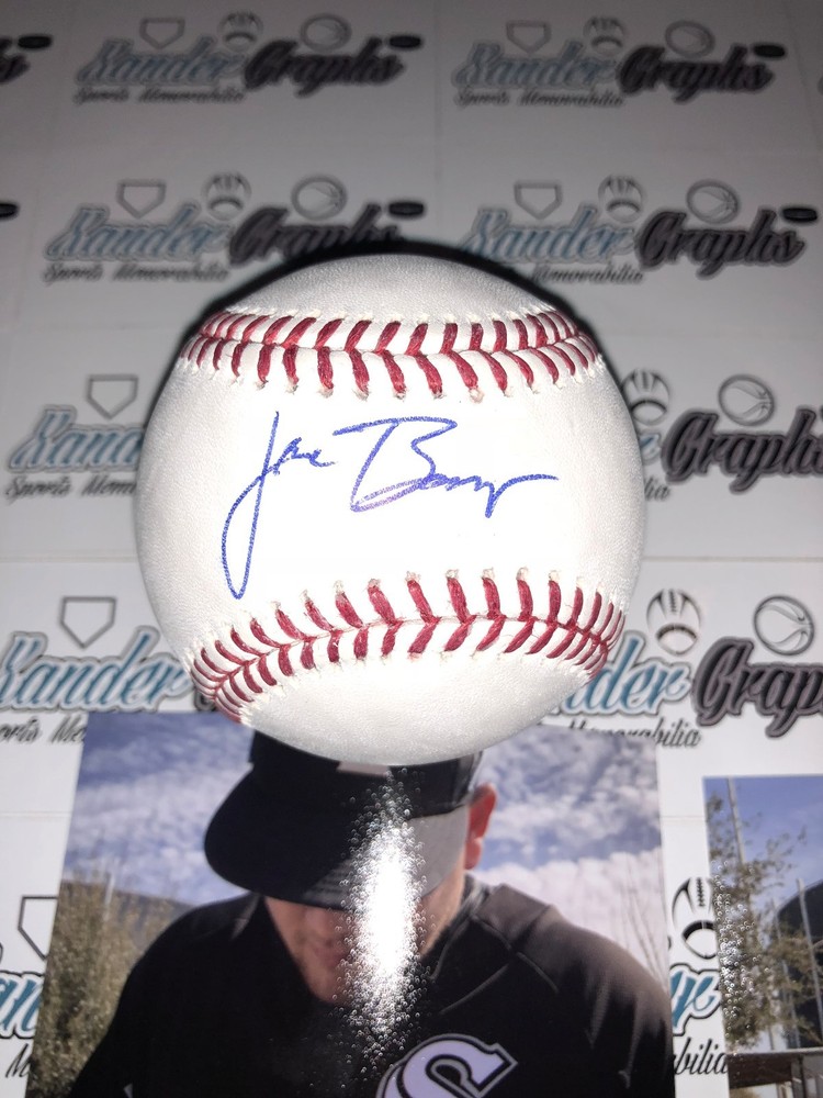 JAKE BURGER CHICAGO WHITE SOX SIGNED AUTOGRAPHED OML BASEBALL EXACT PROOF COA