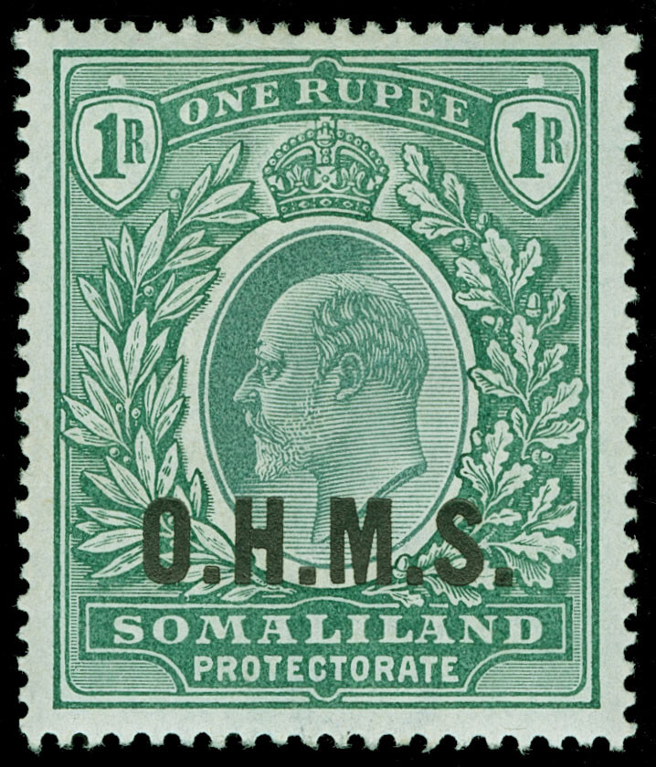 Somaliland Protectorate Scott O15 Gibbons O15 Mint Stamp