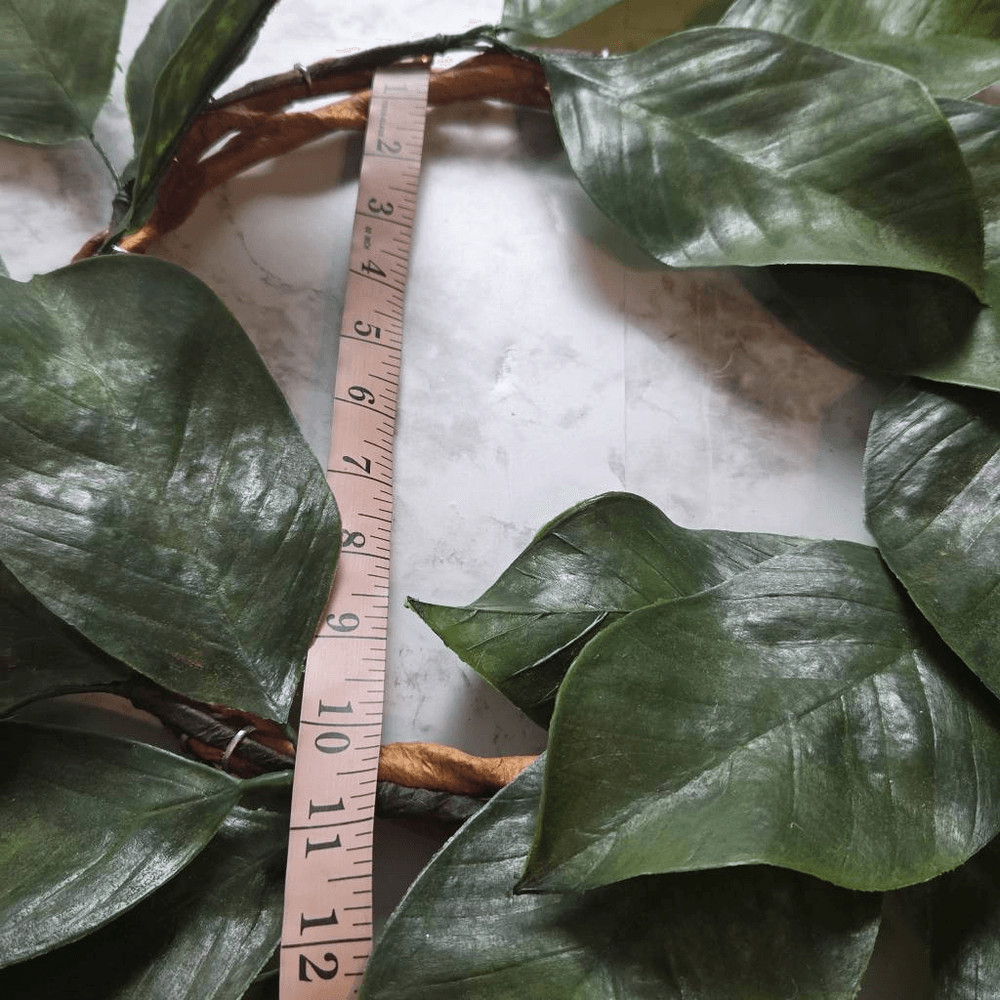 Door Wreath Faux Leaves