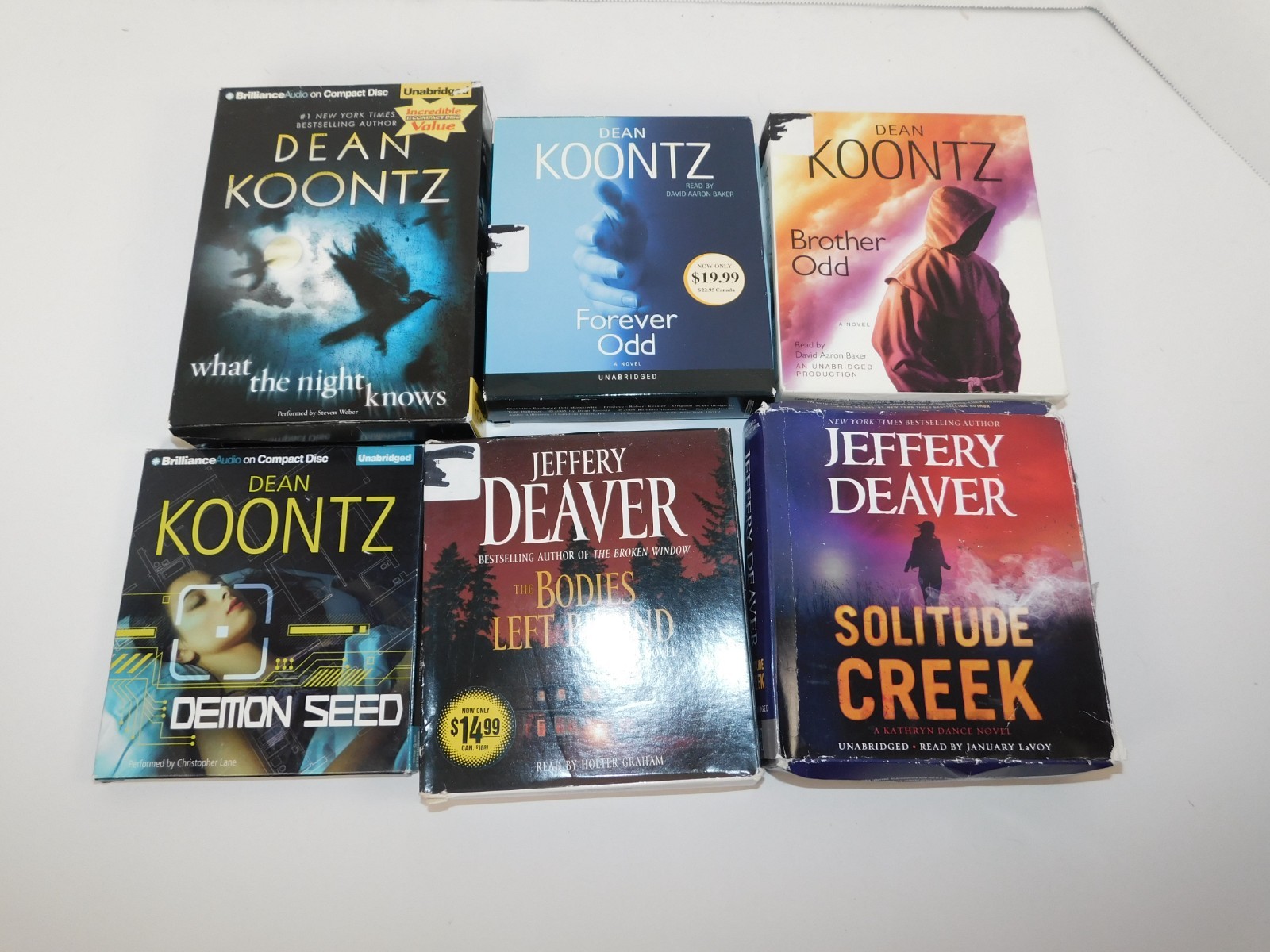 11 Thriller Audiobook CD Lot*Cell*Forever Odd*Brother Odd*The Ruins*Demon Seed