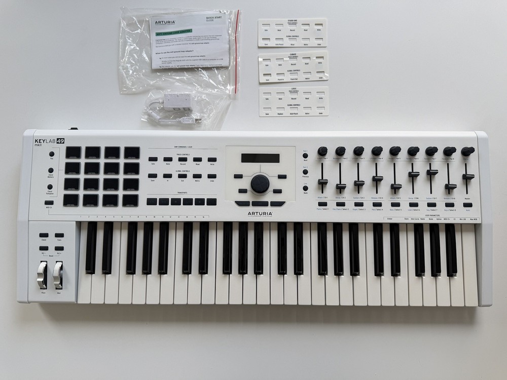 Arturia Keylab 49 MKII Mk2 White Keyboard Controller - White - Perfect Condition