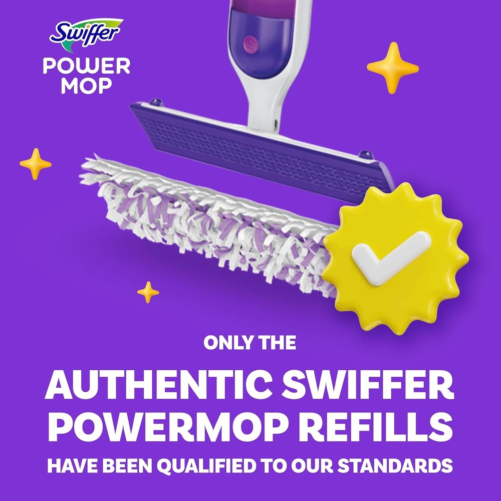 Swiffer PowerMop Multi-Surface Mopping Pad Refills, Made by Swiffer, for Floor C