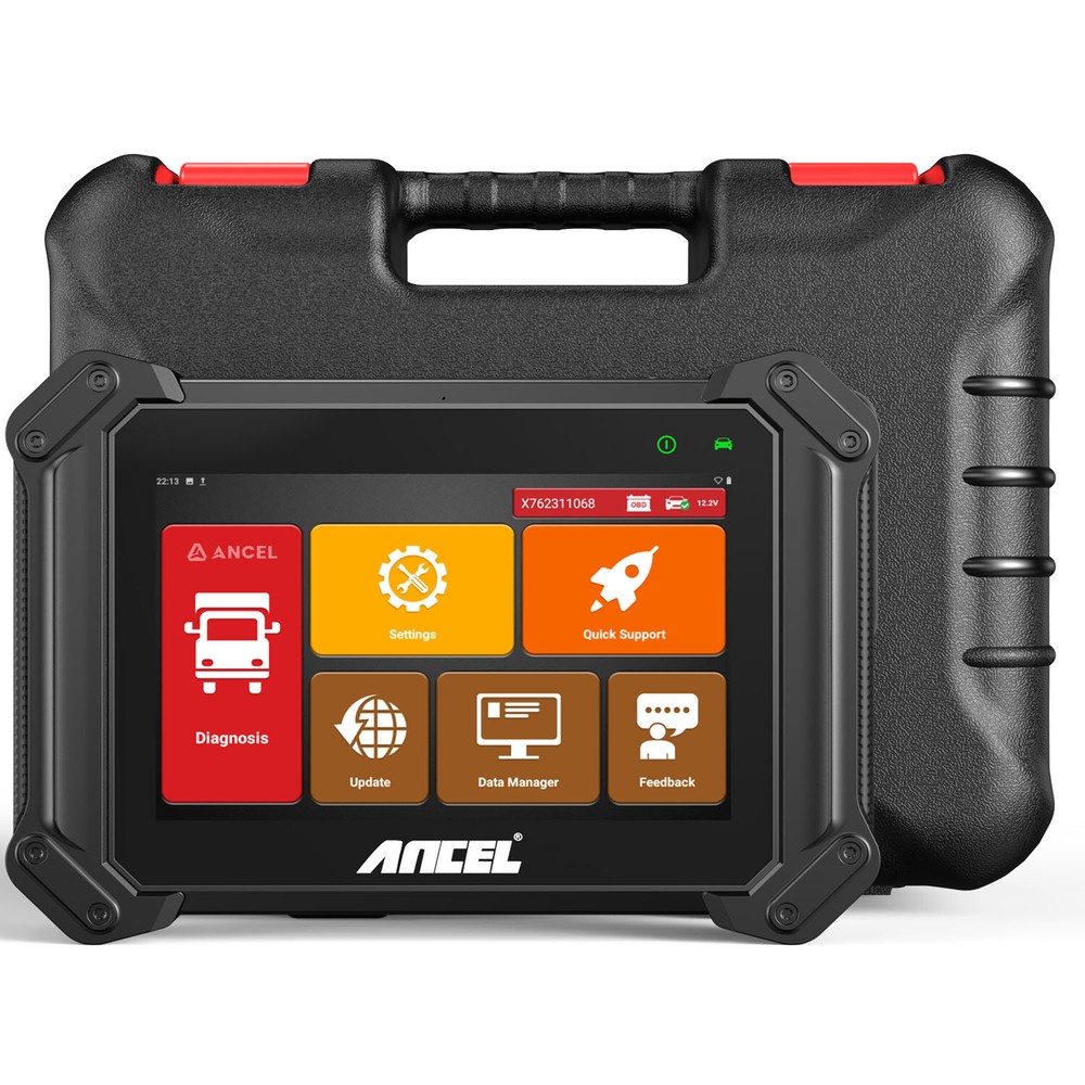 ANCEL HD Truck OBD Scanner Diagnostic Bidirectional Test E-CU Coding DPF Regen