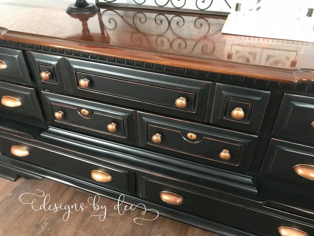 2-1/2" or 3" Dual Mount Cup Pull Antique Copper