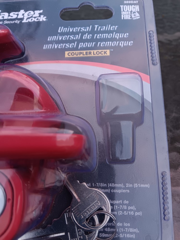 Master Lock Trailer Tonge Safety Lock