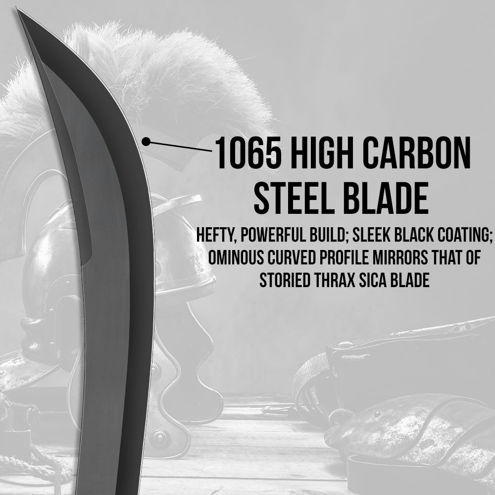 Combat Commander Thrax Gladius Sword | Full Tang | TPR Handle | Nylon Sheath