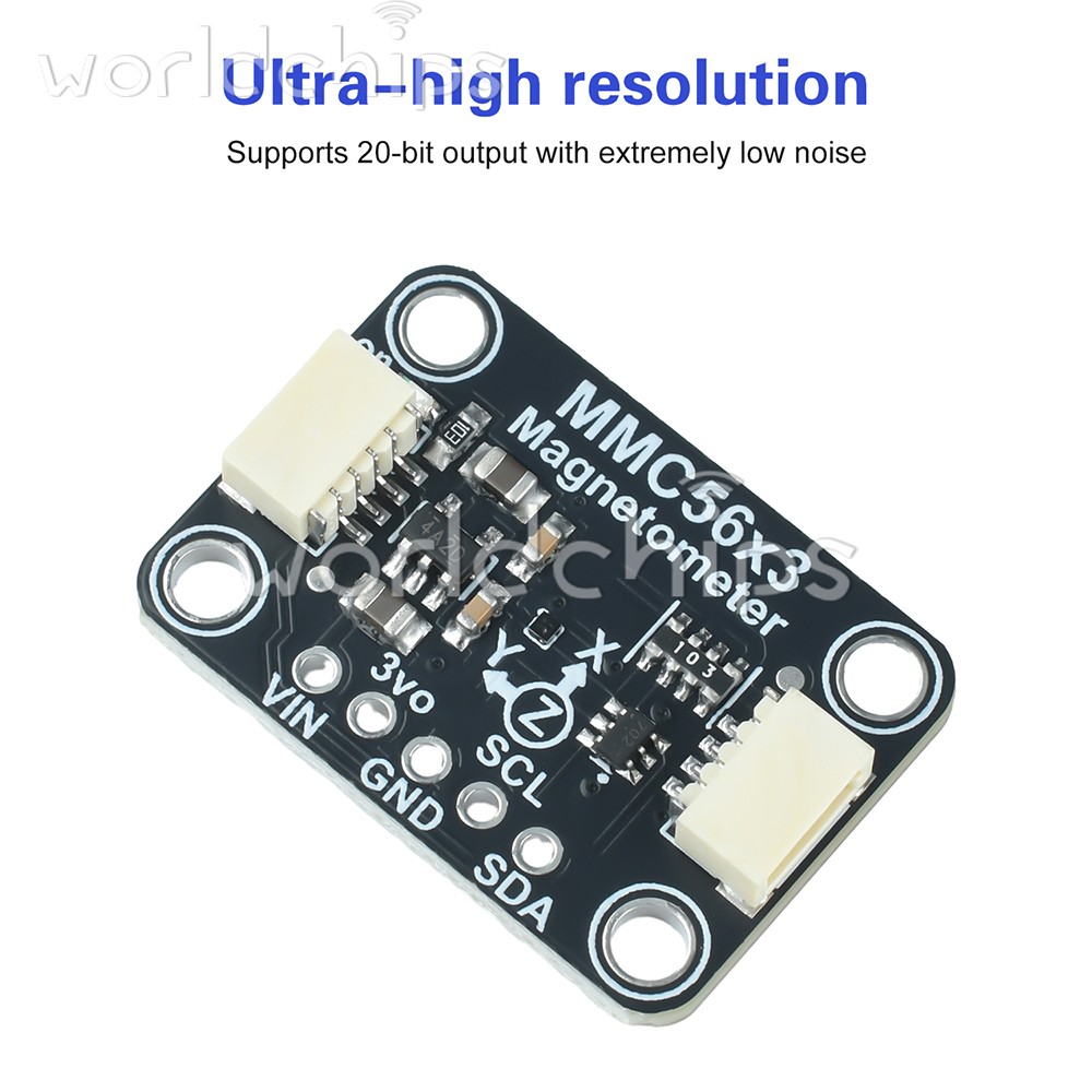 MMC5603 Three-axis Magnetometer Module Compatible with STEMMA QT/Qwiic interface
