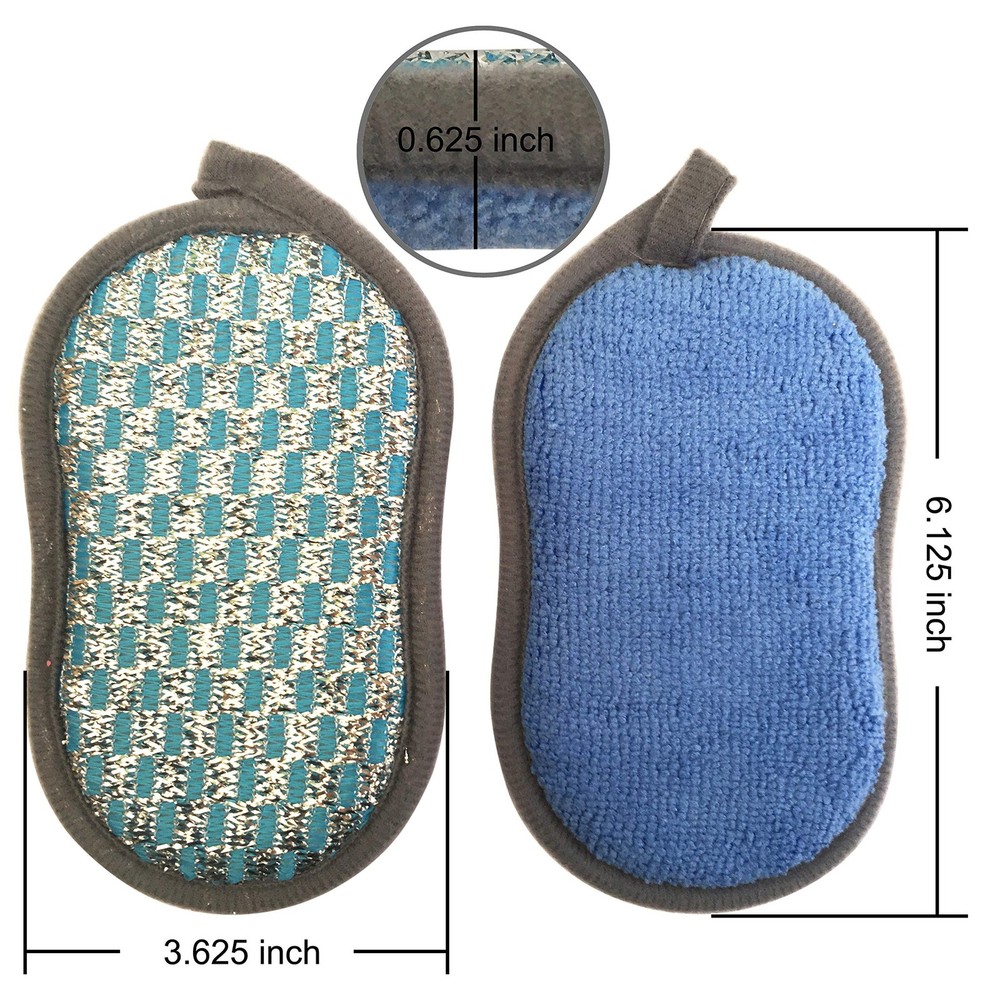 Multipurpose Scrub Sponges For Kitchen Scrubitnonscratch Doubleside Doubleeffect