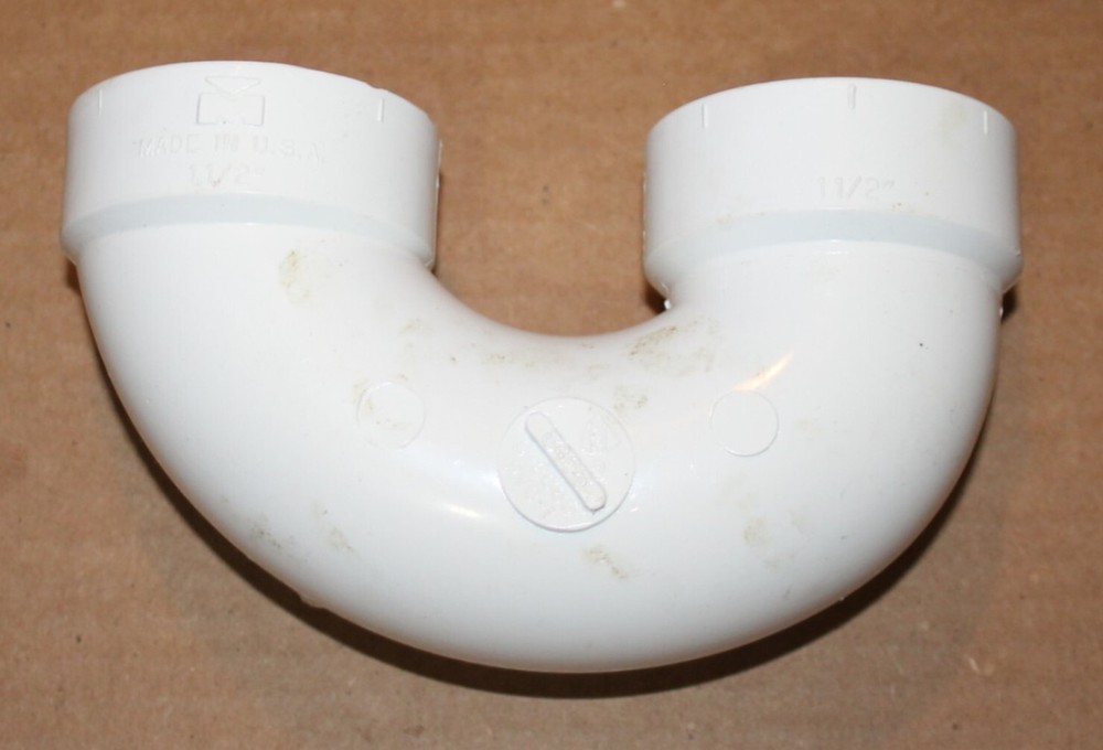 P-Trap Joint PVC White 1-1/2" - Trap Only