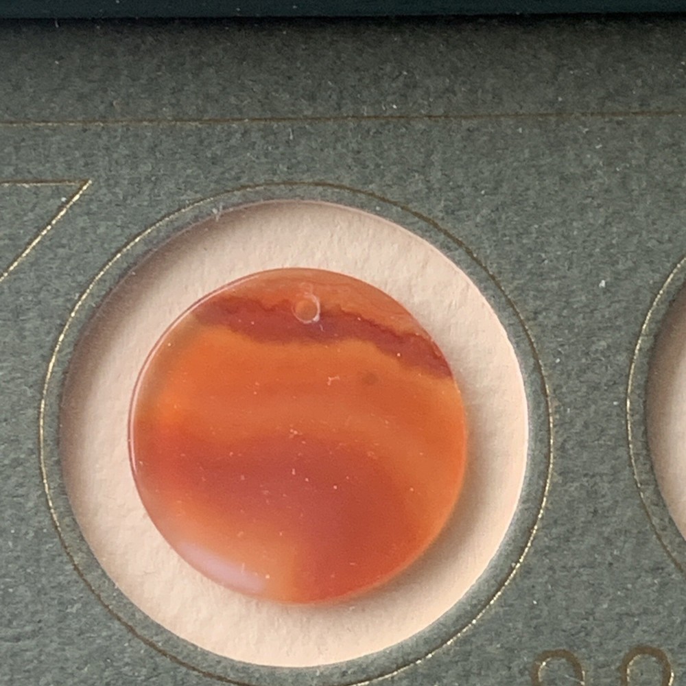VINTAGE JADE SAMPLES CIRCLES DISCS GEMS FRAMED