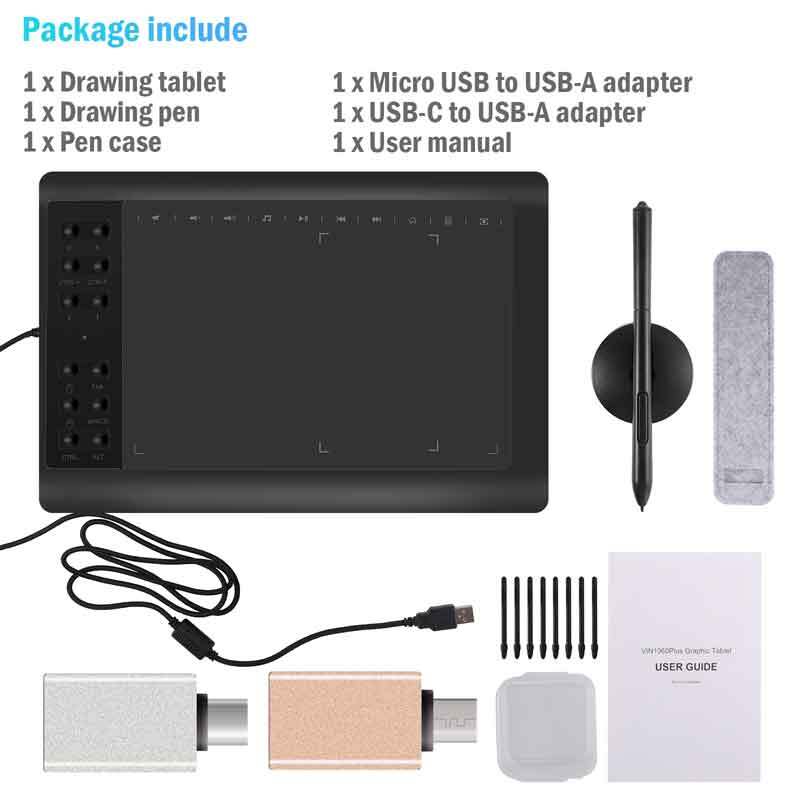 Digital Graphic Drawing Tablet with Screen Pen Display 22 Shortkey for Android