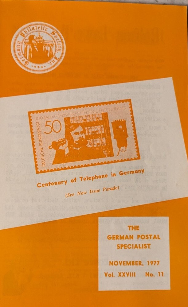 German Postal Specialist Nov 1977 German Samoa Telephone Centenary Air-Letters