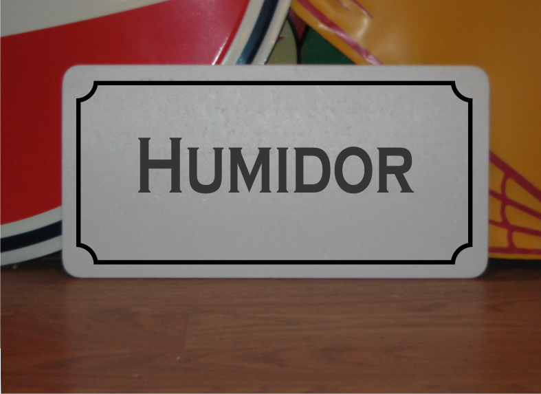 HUMIDOR Metal Sign Cigar Tabaco