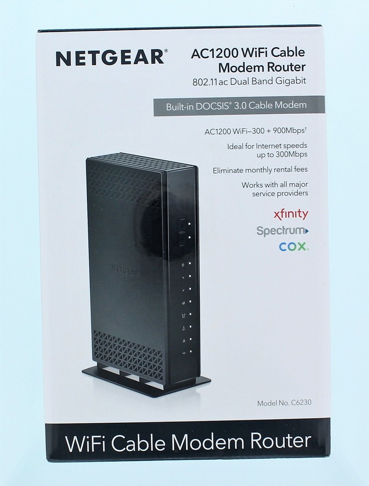 Netgear AC1200 WiFi Cable Modem Router (C6230)