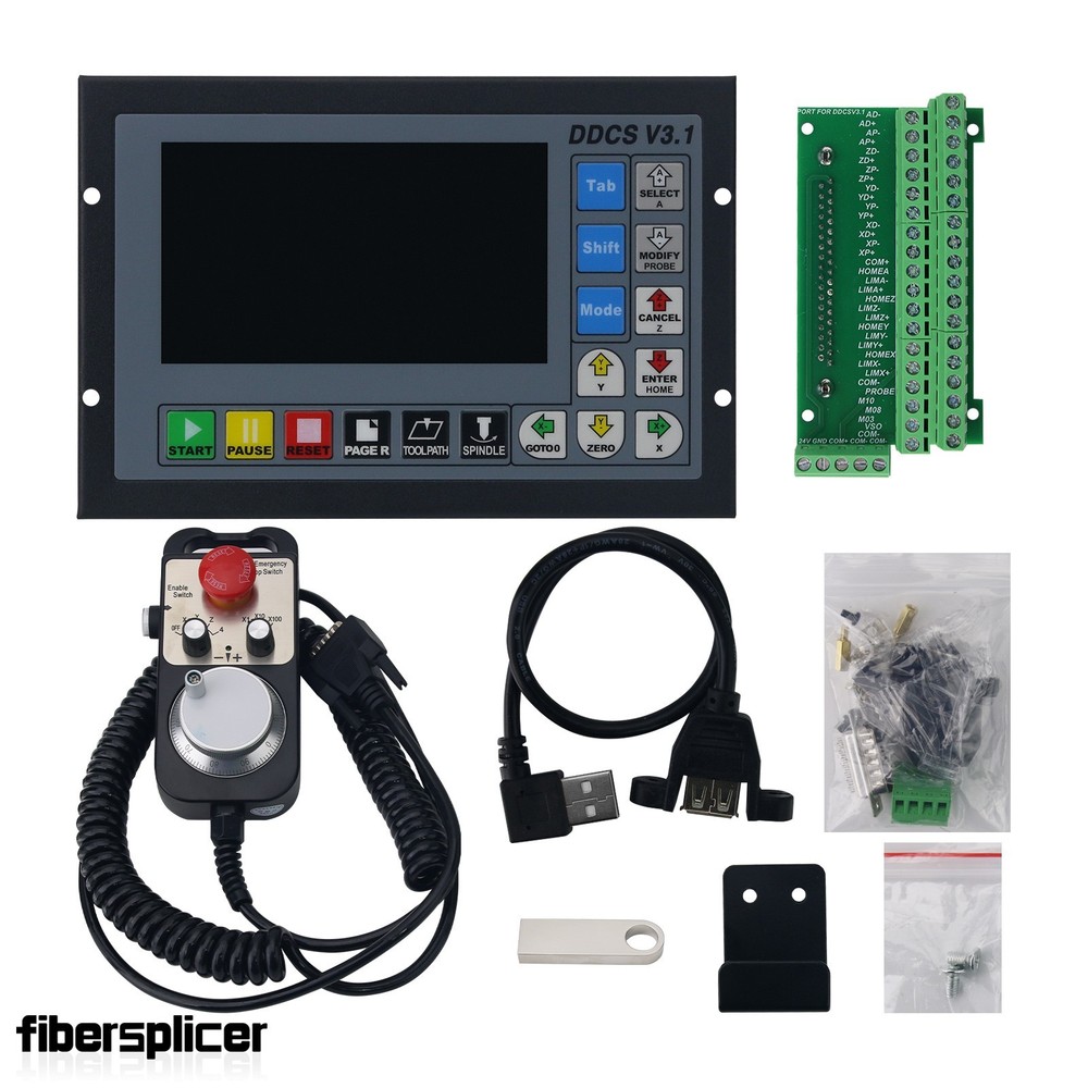 DDCSV3.1 + 4-Axis with MPG Handwheel CNC Offline Controller for Engraving fl56