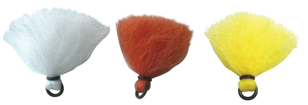 Anglers Accessories Poly Vee Rubber O-Ring Yarn Strike Indicators 3 Pack