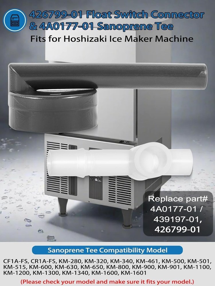 Float Switch Connector 426799-01 & Sanoprene Tee for Hoshizaki Ice Maker Machine