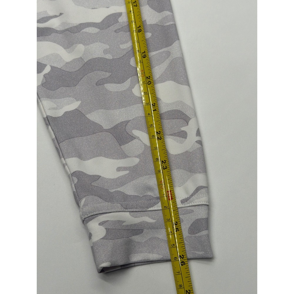 Johnnie-O Mens Grey Camo Performance Quarter Zip Pullover Size M Golf Activewear
