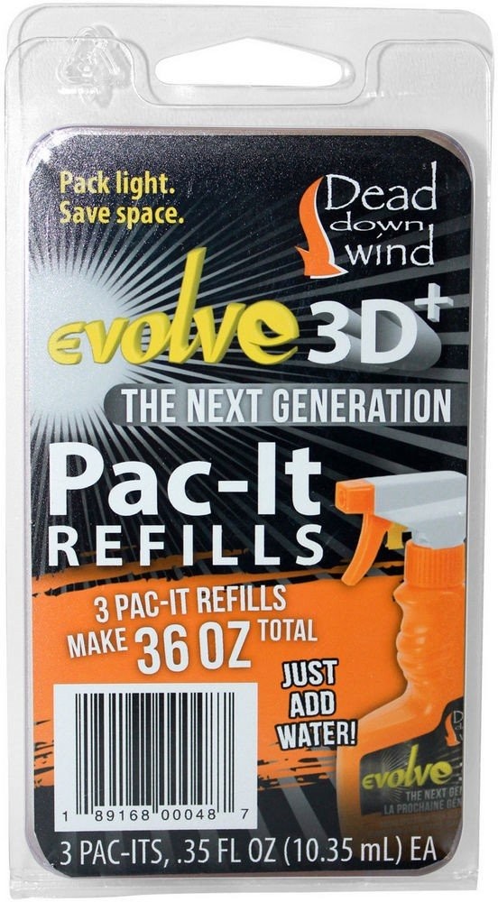 Dead Down Wind Evolve Field Spray Concentrate Pac-It Refills Cover Scent - 1310