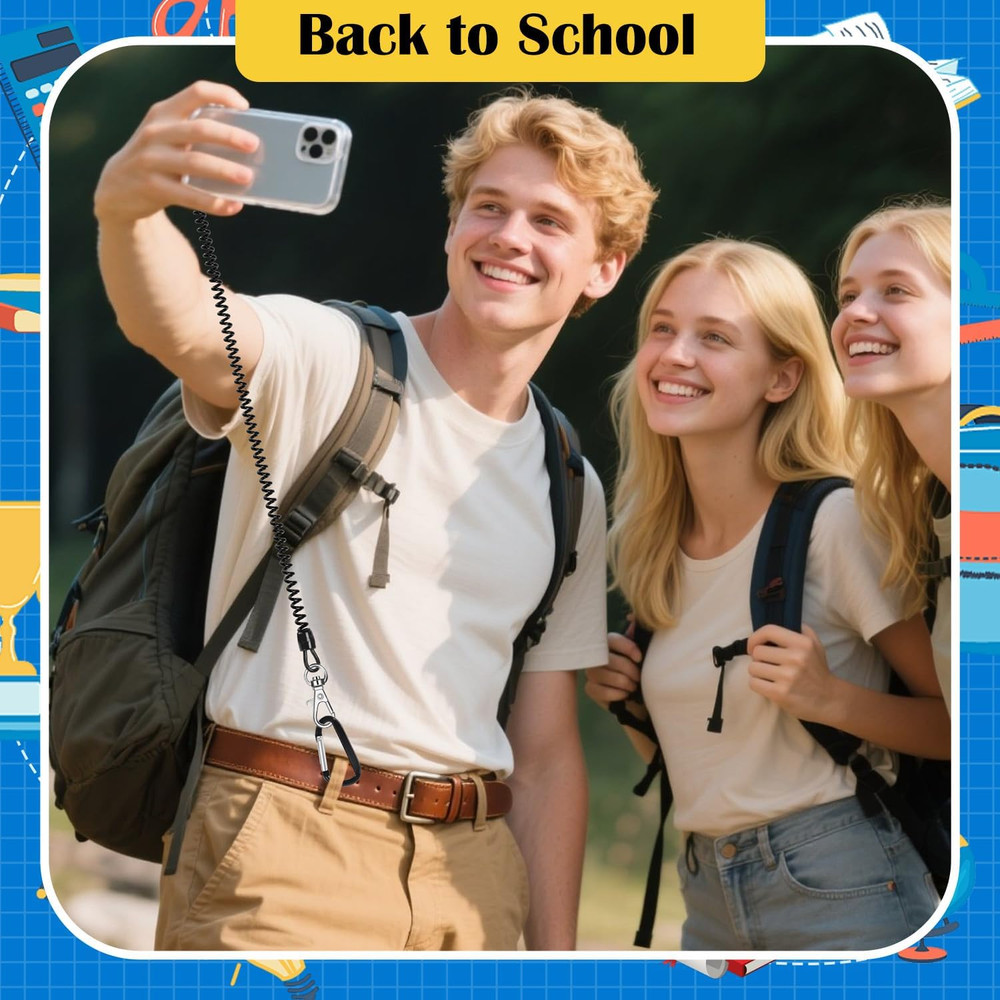 Adjustable Smartphone Lanyard Strap for Secure Outdoor Use
