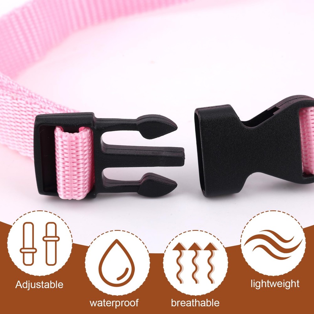 Muzzle for Small Dogs, Comfortable Adjustable Anti-Biting Puppy pink