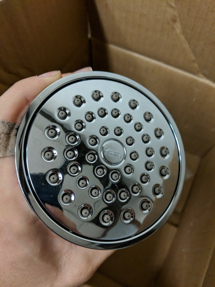 Moen T2662EP Single Function Shower Head and two shower arms 