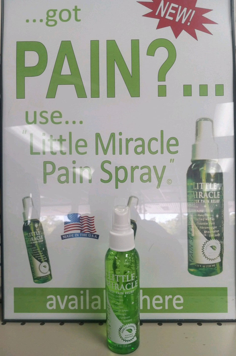 Little Miracle Pain Spray- Faster Pain Relief