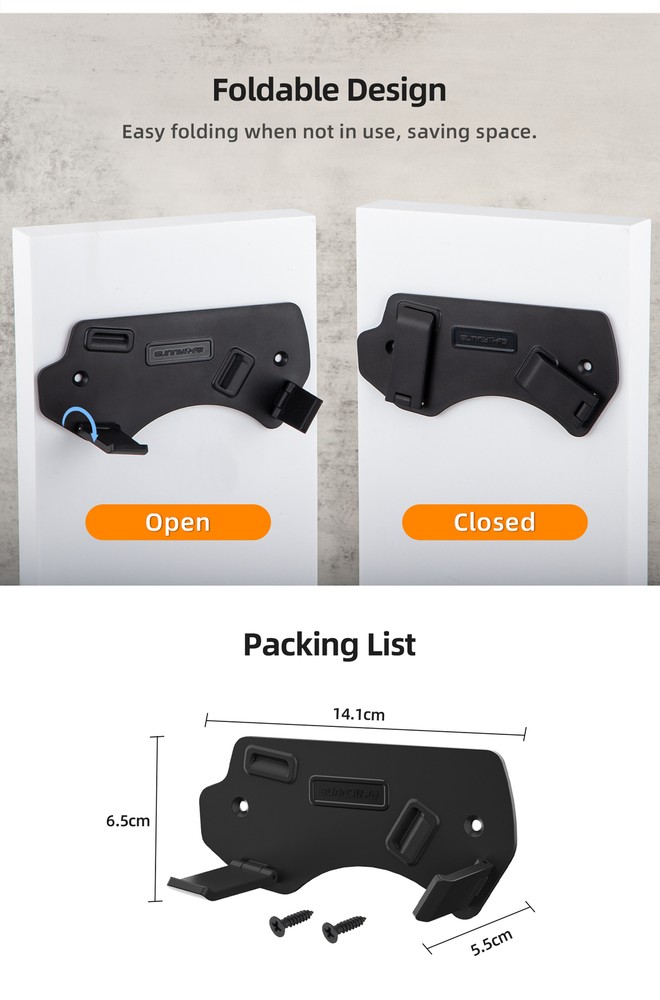For DJI FLIP wall mount bracket body hanging storage display rack headset