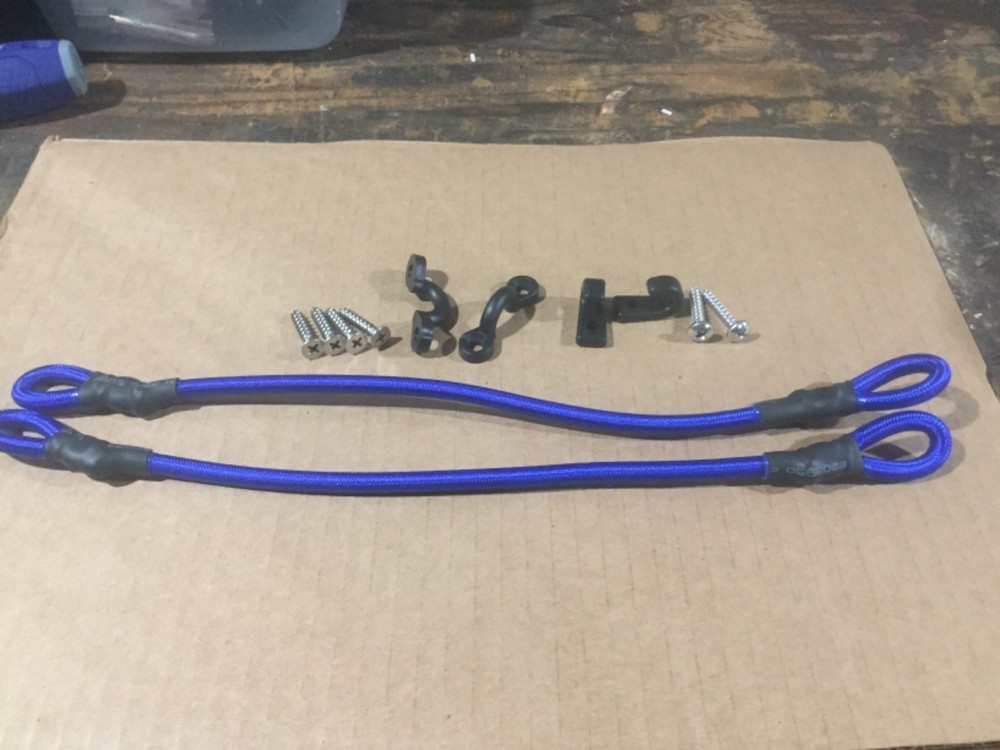 boat rod straps royal blue