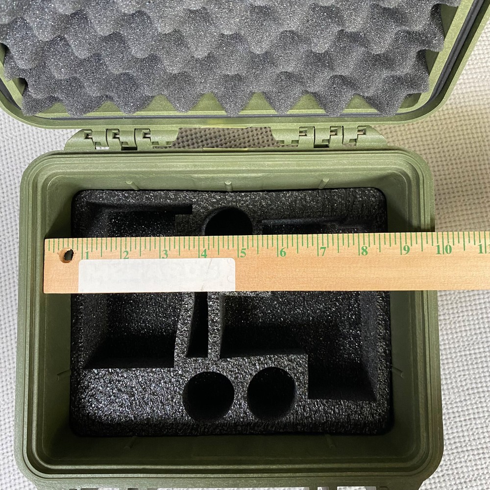 Pelican 1300 Green USGI Optical Storage Case