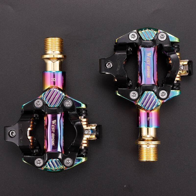 WEST BIKING Mountain Bicycle Pedals Self-locking SPD Clipless Pedals With Cleats