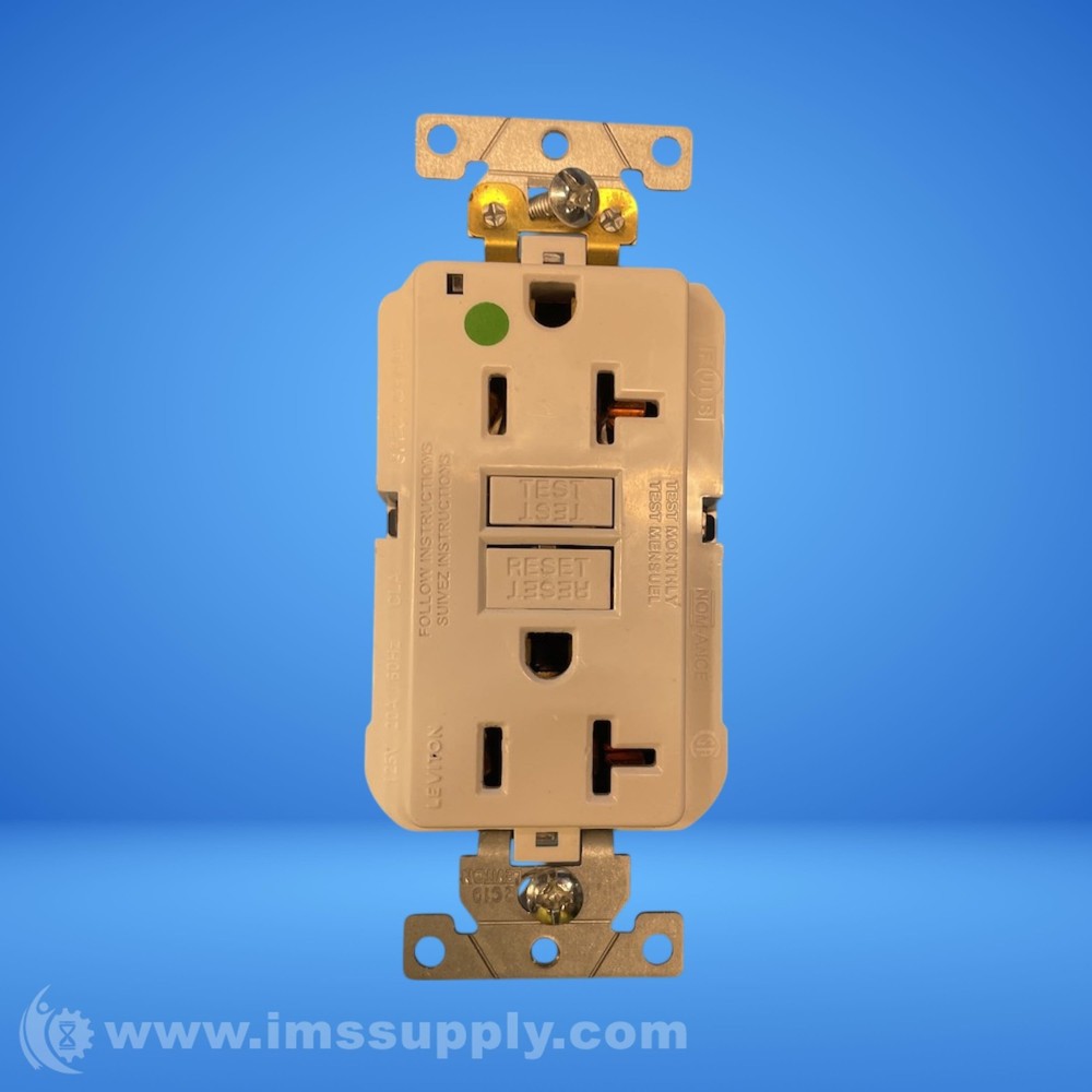 Leviton Duplex GFCI Ivory Receptacle FNIP
