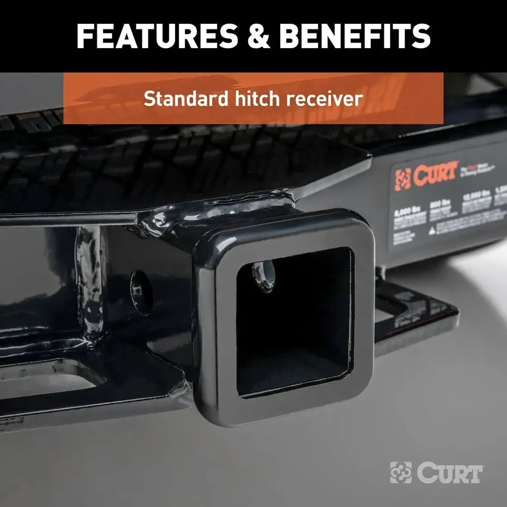 CURT Class 3 Concealed Front Trailer Hitch w 2" Receiver Opening