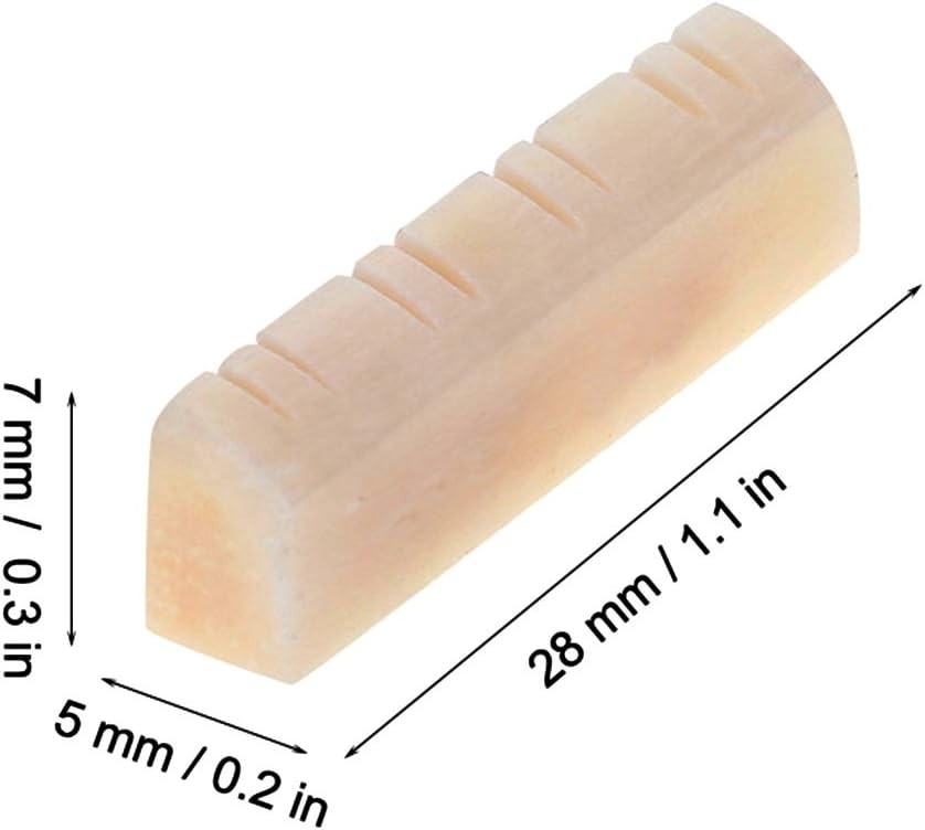 3Pcs Mandolin Bone Nut, String Nut for 8 Instrument...