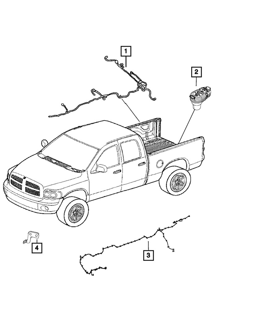 Genuine Mopar Chassis Wiring 68345103AE